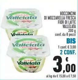 Conad City Bocconcini di mozzarella fresca fior di latte Vallelata offerta