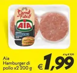 Iper Super Conveniente Aia Hamburger di pollo offerta