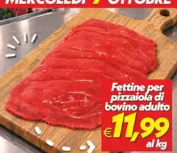 Iper Super Conveniente Fettine per pizzaiola di bovino adulto offerta