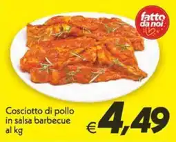 Iper Super Conveniente Cosciotto di pollo in salsa barbecue offerta