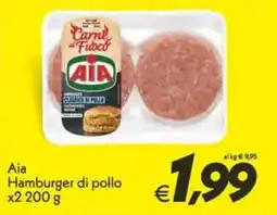 Iper Super Conveniente Aia Hamburger di pollo offerta