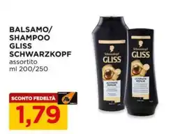 Alì Supermercati Balsamo/shampoo Gliss Schwarzkopf offerta