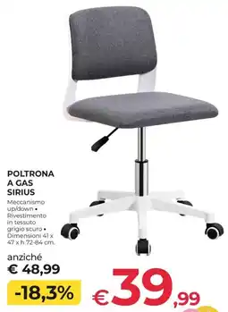 Progress Poltrona a gas Sirius offerta