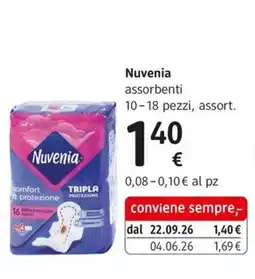 dm drogerie markt Nuvenia assorbenti offerta