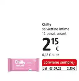 dm drogerie markt Chilly salviettine intime offerta