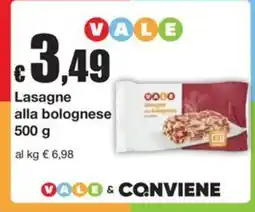 Sì con te Superstore Lasagne alla bolognese Vale offerta