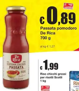 Sì con te Superstore Passata pomodoro De Rica offerta