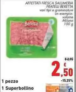 Conad City Affettati fresca salumeria fratelli beretta offerta