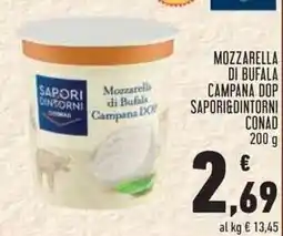 Conad City Mozzarella di Bufala Campana DOP Saporidintorni offerta