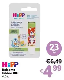 B di Bimbi HiPP Balsamo labbra BIO offerta