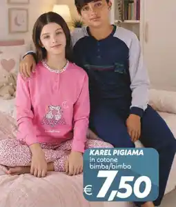 Iper Super Conveniente Karel pigiama in cotone bimba/bimbo offerta