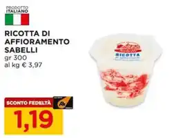 Alì Supermercati Ricotta di affioramento Sabelli offerta