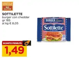 Alì Supermercati Sottilette burger con cheddar offerta