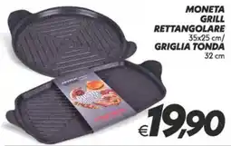 Iper Super Conveniente Moneta grill rettangolare offerta