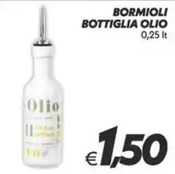 Iper Super Conveniente Bormioli bottiglia olio offerta