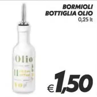 Iper Super Conveniente Bormioli bottiglia olio offerta