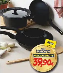 Iper Super Conveniente Runa Batteria pentole in alluminio offerta
