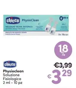 Ideal Bimbo Chicco Physioclean Soluzione Fisiologica offerta