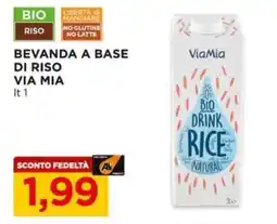 Alì Supermercati Beverage based on rice Via Mia offerta