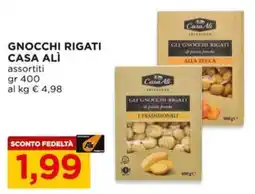 Alì Supermercati Gnocchi rigati Casa Alì assortiti offerta