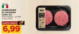 Alì Supermercati Hamburger di Chianina Casa Alì offerta