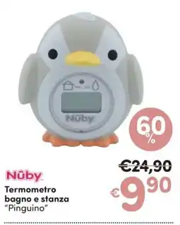 Ideal Bimbo Nûby Termometro bagno e stanza "Pinguino" offerta