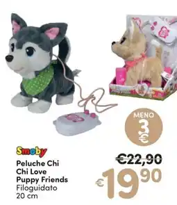 Ideal Bimbo Smoby Peluche Chi Chi Love Puppy Friends offerta