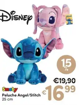 Ideal Bimbo Smoby Peluche Angel/Stitch offerta