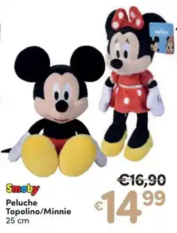 Ideal Bimbo Smoby Peluche Topolino/Minnie offerta