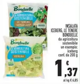 Conad City Insalata iceberg, le tenere bonduelle offerta