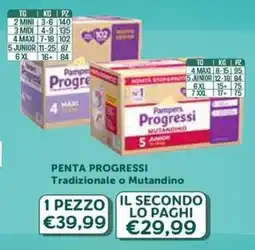 B di Bimbi Pampers Progressi offerta