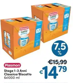Ideal Bimbo Plasmon Latte Classico/Biscotto offerta
