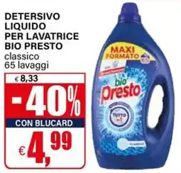 Il Gigante Detersivo liquido per lavatrice bio presto classico offerta