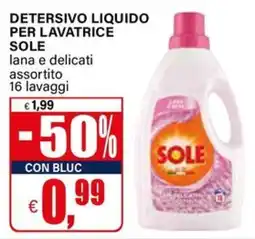 Il Gigante Detersivo liquido per lavatrice Sole lana e delicati offerta