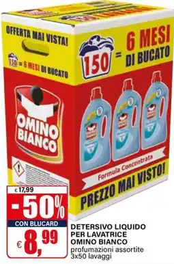 Il Gigante Detersivo liquido per lavatrice Omino Bianco offerta