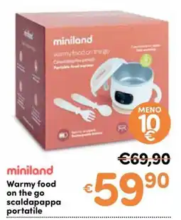 B di Bimbi miniland Warmy food on the go scaldapappa portatile offerta