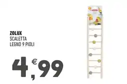 Ayoka Zolux scaletta legno 9 pioli offerta