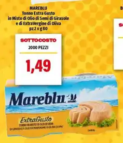 Hurrà Tonno Extra Gusto Mareblu offerta