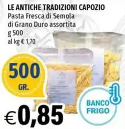Hurrà Pasta Fresca di Semola di Grano Duro assortita offerta