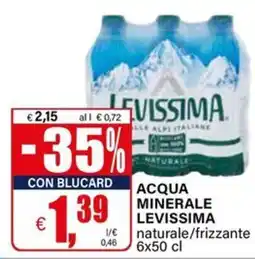 Il Gigante Acqua minerale levissima offerta