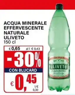 Il Gigante Acqua minerale effervescente naturale Uliveto offerta