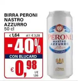 Il Gigante Birra Peroni Nastro Azzurro offerta