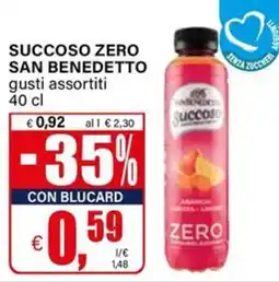 Il Gigante Succoso zero San Benedetto offerta