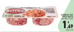 Conad City Guanciale stick Fratelli Beretta offerta