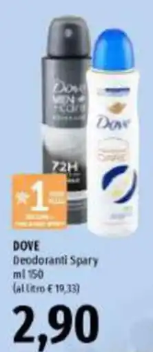 Emi Supermercati Dove Deodoranti Spray offerta