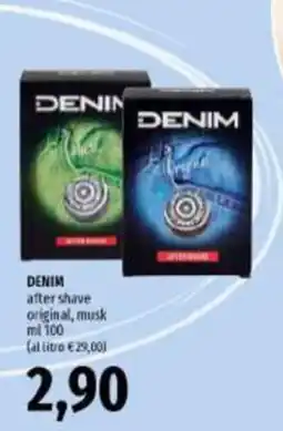 Emi Supermercati Denim after shave original, musk offerta