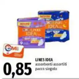 Emi Supermercati Lines Idea assorbenti assortiti offerta