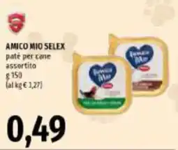 Emi Supermercati Amico mio selex paté per cane assortito offerta