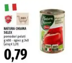 Emi Supermercati Natura Chiama Selex pomodori pelati offerta