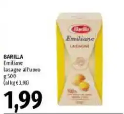 Emi Supermercati Barilla Emiliane lasagne all'uovo offerta